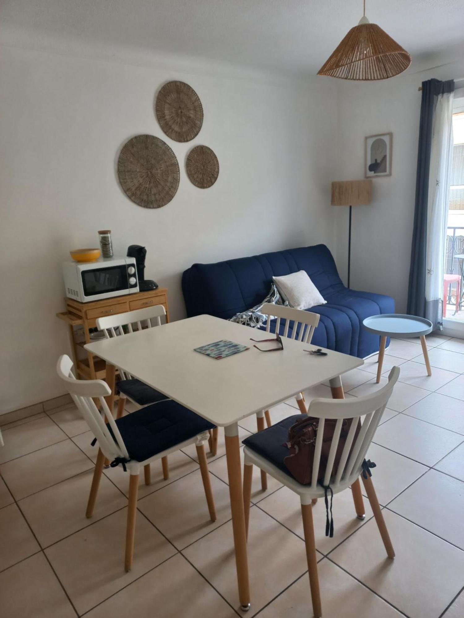 Canet Plage Appartement Vue Laterale Mer, 1 Chambre , Wifi, Climatisation, Parking Securise Couvert Exterior photo