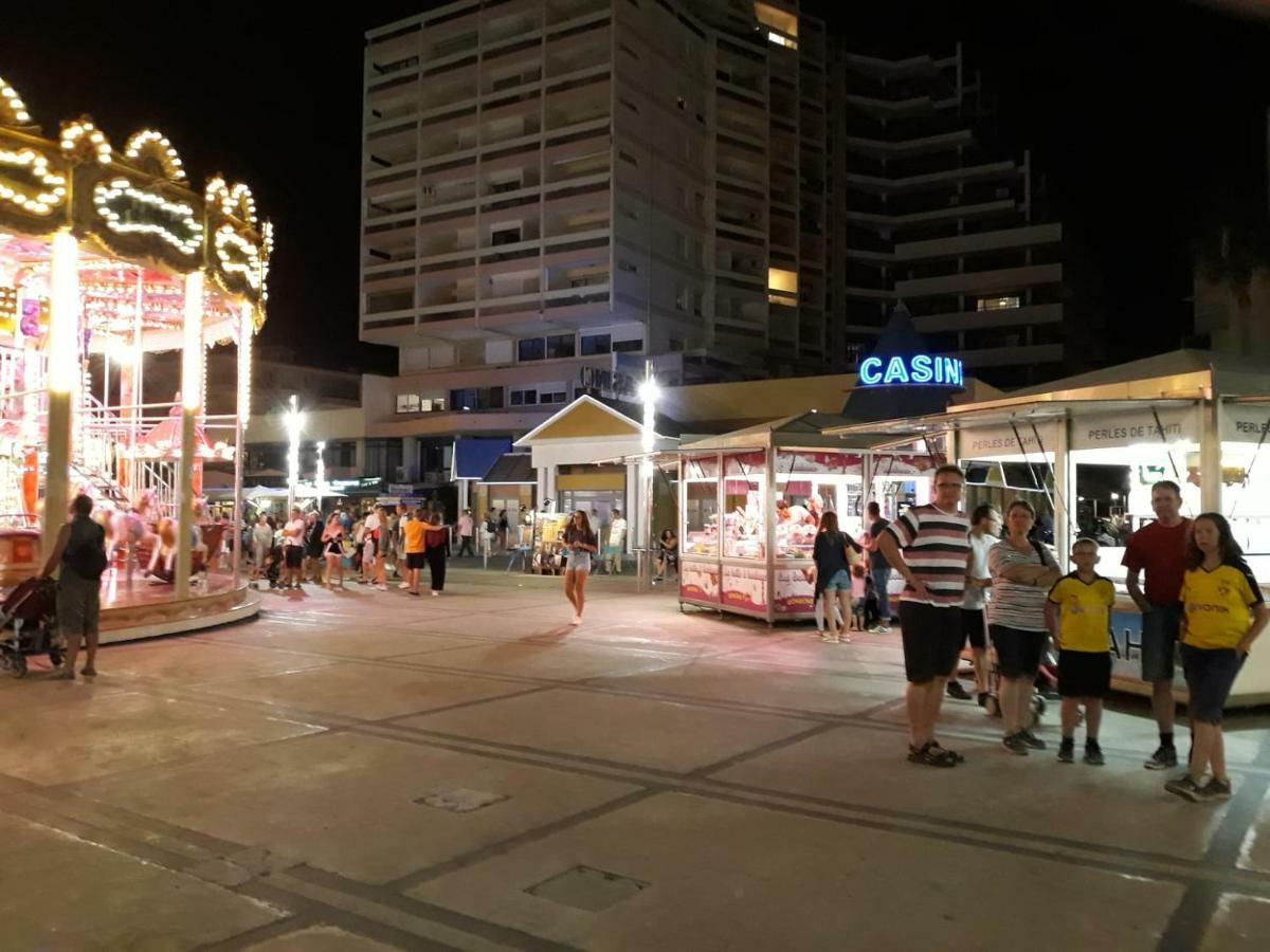 Canet Plage Appartement Vue Laterale Mer, 1 Chambre , Wifi, Climatisation, Parking Securise Couvert Exterior photo
